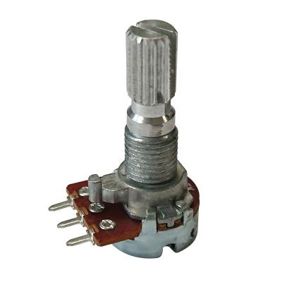 China PC Pin RA 12K1 12mm Carbon Film Datasheet Rotary Keyboard Slide Potentiometer With Switch Low Power Carbon Dioxide Volume Adjustment for sale