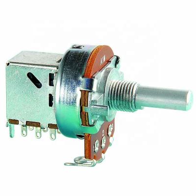 China PC Pins SP-RA24K4RW Push-pull Switch Potentiometer DPDT and Rotary Switch Dual Channel Stereo for A100K A500K Control Guitar Mods for sale