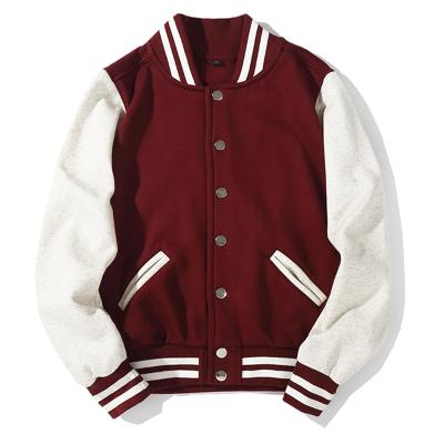 China New pattern QUICK DRY fashion products customized varsity cropped jackets logo matches letter man jacket for sale