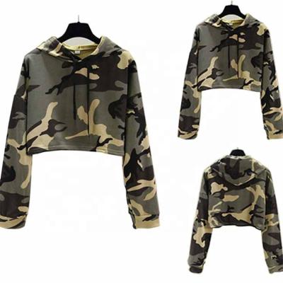 China Wholesale OEM Custom Women's Camouflage Short Long Sleeve Pullover Hoodies QUICK DRY for sale