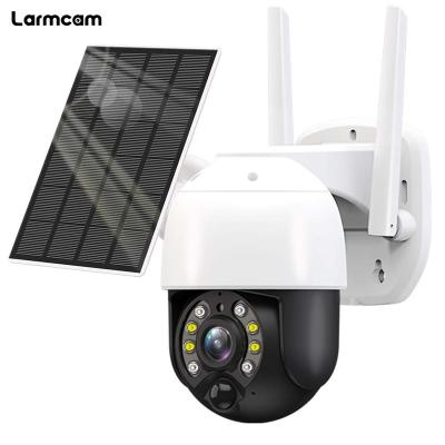 China Long Mini HD 7/24 Video Temperature Measurement Solar Panel IP Camera WiFi 3MP 4G Surveillance Security Protection ICsee Standby Detection for sale