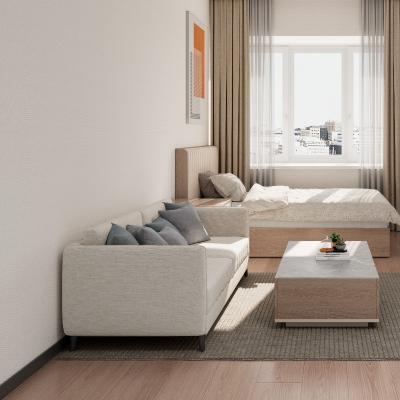 China Sofá de apartamento moderno, práctico, multifuncional y ergonómico para tres personas en venta