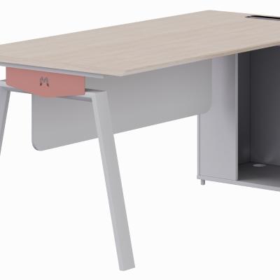 China Modern 4 Person Office furniture Workstation Table with metle leg  Staff Executive Modern office Workstation Desk for sale