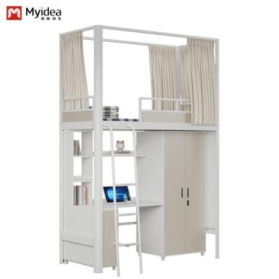 China Beautiful and practical, with bed curtain and bed curtain frame single student apartment bed from Myidea for sale