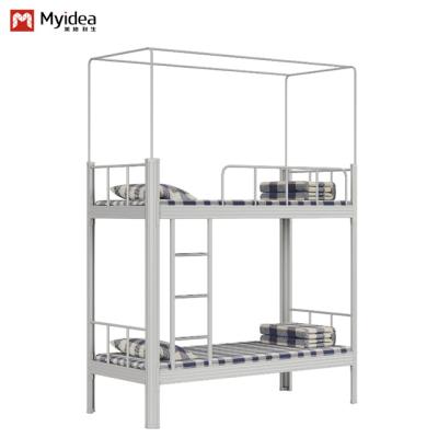 China Steel frame made of stable and durable simple modern student dormitory bunk beds for sale