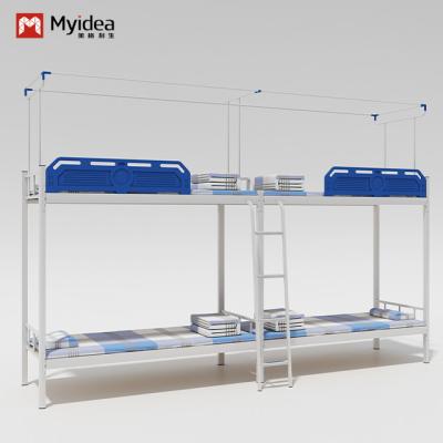 China Simple and easy to install the modern design of the school dormitory double-decker steel bed for sale