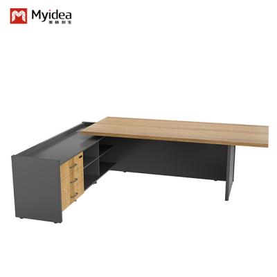 Chine Un motif de tissu gris noir et de fer avec une bande de couleur sur le bureau du superviseur. à vendre