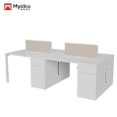 Chine Tableau de bureau moderne pour 4 personnes avec une jambe en métal à vendre