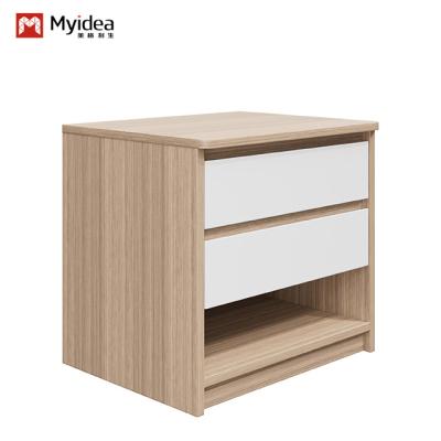 China Modern Simple Bedside Cabinet Storage Solution for Bedroom or Living Room in White/Black/Dark Grey for sale