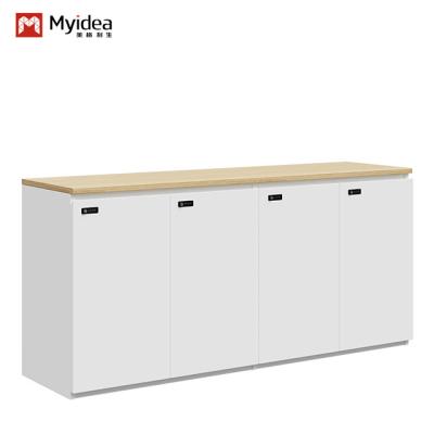 China Direct Factory Supply Custom Wooden File Cabinet Warm Tone Metal Material Password Lock Simple Storage School Living Room Hotel for sale