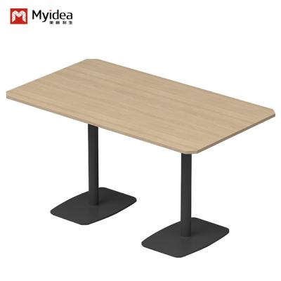 China Modern White Rock Slab Mesa de comedor contemporánea Cocina Muebles de sala de estar Vidrio Madera Materiales de acero Doblado Uso doméstico en venta