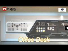 modern 4 person office furniture staff executive workstation table with metle leg