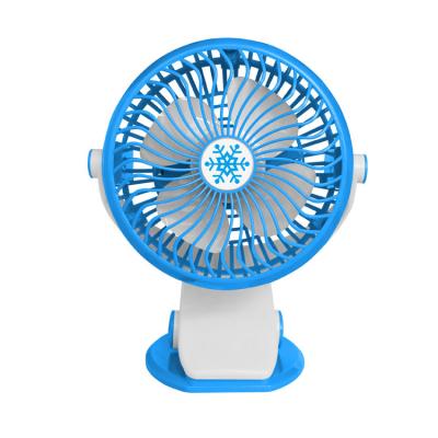 China Strong Wind USB Rechargeable Battery Portable Desk Table Stand Fan 360 Rotating Stroller Clip Fan for sale