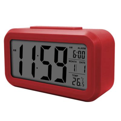 China Class Intelligent Analog Clock With Battery Operated Digital Display Alarm Clock LCD Alarm Pendulum for sale