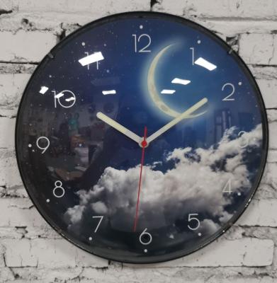 China LUMINOVA plastic wall clock with luminous dial for sale