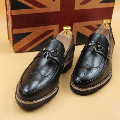 China Anti-Smell Classic Design Stylish Shoes For Men Wedding Party Loafers Shoes Mens Leather Trim Shoes for sale