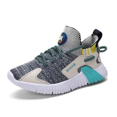 China Anti-Smell Knitted Fashion Children Comfortable Sneakers Kids Casual Kids Shoes Boys for sale