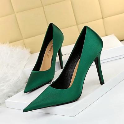 China 2021 Fashionable High Quality Custom Logo Wholesale Pumps Comfortable Shoes Anti-odor New Arrival High Heels For Women for sale