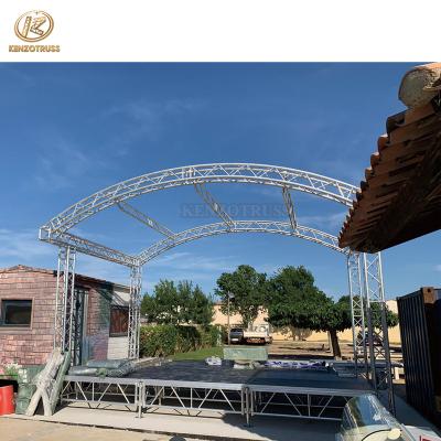 China Professional Curved Concert / Event / Party Event Stage Lighting Roof Truss System for sale