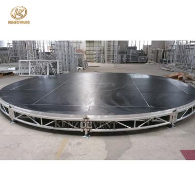 China Laminated Plywood Factory Supplier Portable Modern Round Stage For Wedding for sale