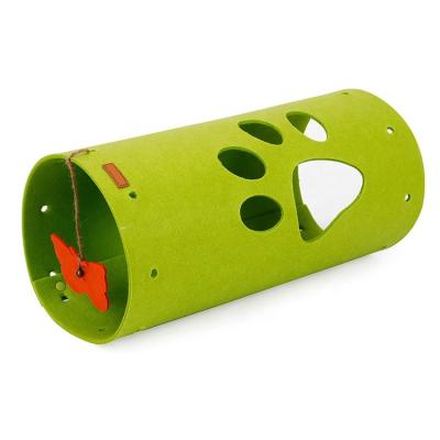 China Cats Felt Double Tunnel Ways To Play Cat Interactive Play Tunnel Cat Toys for sale