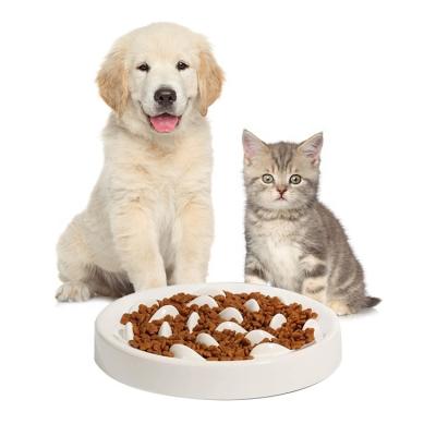 China Cat Healthy Eating Diet Pet Interactive Dog Puzzle Feeder Slow Stocked Bowl for sale