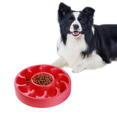 China Stocked Fun Feeder No Rigging Plastic Slow Feeder Bowl Dog Slow Bowl for sale