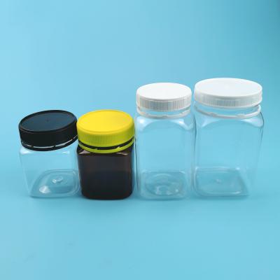 China BPA Free Square Selling Plastic Honey Bottles 200ml 320ml 400ml for sale