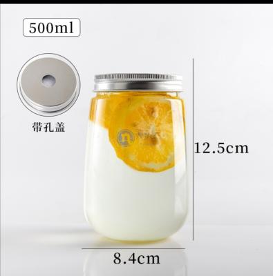 China Plastikglas der großen Öffnung 0.5l des freien Raumes 16oz getränke zu verkaufen