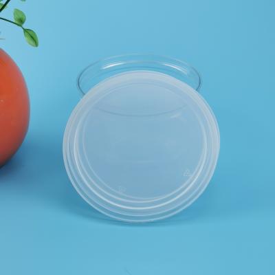 China 99mm transparentes flaches Hauben-Papier-Dose PET Plastikdeckel zu verkaufen