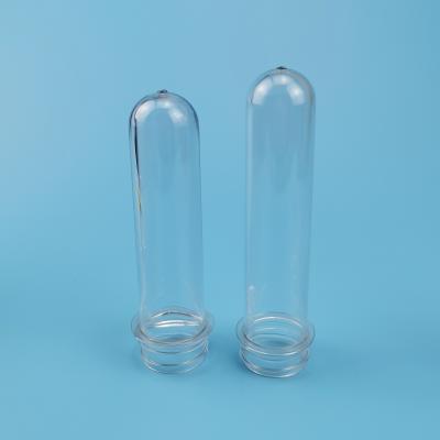 China Screw Neck Clear Drinking Bottle 38mm PET Bottle Preform for sale