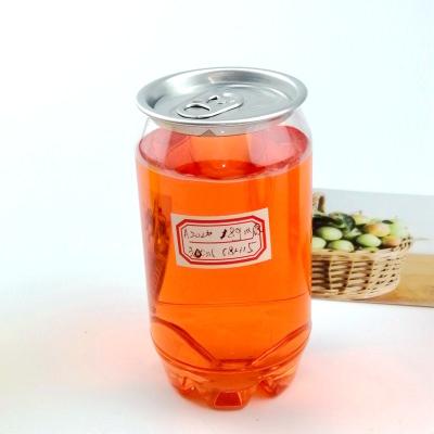 China tapa de aluminio de plata de Juice Plastic Beverage Jar With de la soda clara del ANIMAL DOMÉSTICO de 300ml 10oz en venta