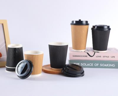 China La aduana imprimió las tazas de café de papel 7Oz 16Oz disponibles en venta