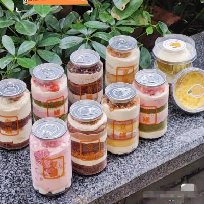 中国 食品等級ペット透明なアイス クリームは8Ozふたが付いているプラスチック小型ケーキの瓶を震動させる 販売のため