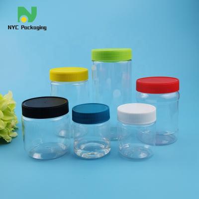 Chine conteneur en plastique de beurre d'arachide de pots de nourriture de 360ml 450ml 600ml à vendre