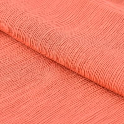 China Factory price yoryu organic breathable ply plain dyed challis crepe solid woven 100% rayon fabric for shirt for sale