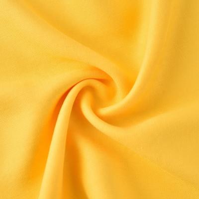 China Shaoxing Organic Textile 120gsm Colored Solid Color 40s Woven Twill Wrinkle Resistant Organic Rayon Fabric for sale