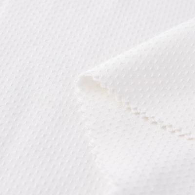 China Customs Services Jacquard 130GSM Organic White Soft Quick Dry Woven 100% Rayon Fabric For Kids Clothes for sale