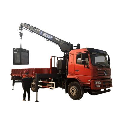 China TRUCK CRANE 8 ton hydraulic brick flange grab crane truck cranes for sale for sale