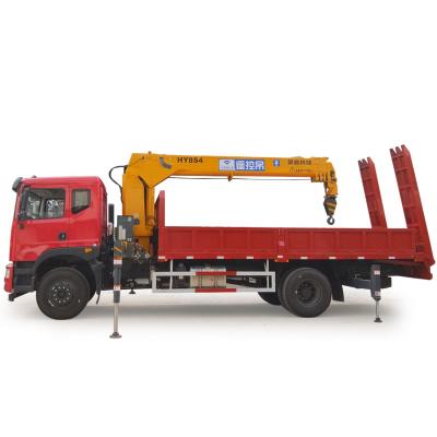 China TRUCK CRANE 8 Ton Truck Crane Mobile Hydraulic Mini Truck Crane for sale