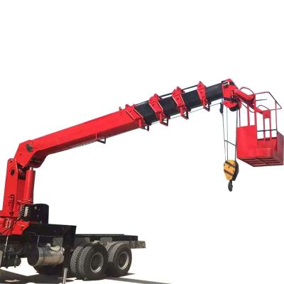 China TRUCK CRANE 10 ton truck crane 6x4 truck mounted hydraulic crane straight boom crane for sale for sale