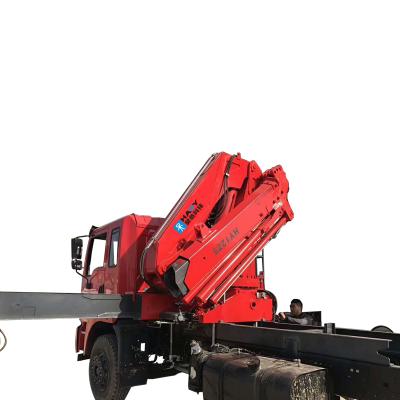 China TRUCK CRANE 12 Ton Boom Truck Crane Mounted Electric Hydraulic Knuckle Boom Crane for sale