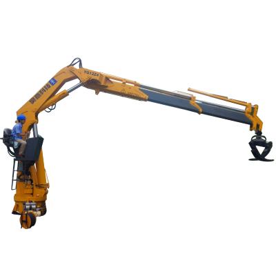 China TRUCK CRANE 25 Crane 7 Times Hydraulic Crane Fishing Booms Boats Hoist Electric Hydraulic Crane for sale