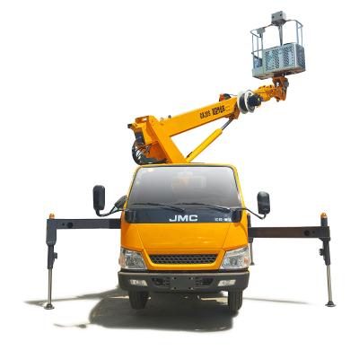 China 14m electric hydraulic aerial platform truck telescopic skylift straight boom for sale 1280*710*1200mm for sale