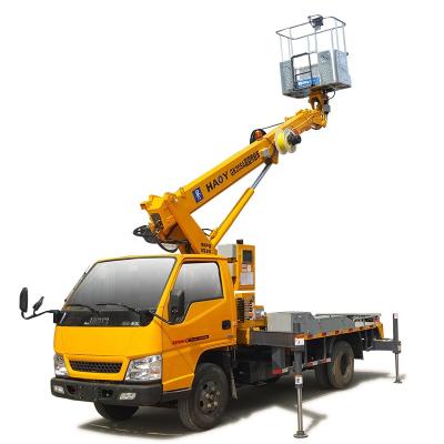 China 17m Indoor and Outdoor Hydraulic Aerial Work TRUCK CRANE Lift Platform Lift for sale