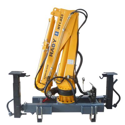 China TRUCK CRANE Mini Hydraulic Electric Winch 12v Pickup Truck Crane Truck Mounted Lifting Crane For Sale for sale