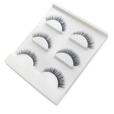 China Long 3 Pair Natural 3d Mink False Eyelashes Full Strip Lashes for sale