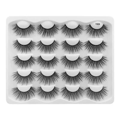 China Long 10 Pair Natural OEM Handmade Tresluces Mink Lashes Venders Eyelash Lashes from Shidishangpi for sale