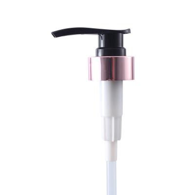 China Non-spill 24mm 28mm Custom Order Plastic Left Right Lock Lotion Pump for Bottles for sale