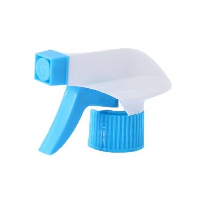 China Op maat gemaakte bestelling 28/410 chemisch bestand alle plastic wit blauw vloeibare schuim trigger sprayer Te koop